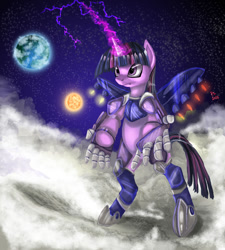Size: 908x1009 | Tagged: safe, artist:php154, artist:trojan-pony, imported from derpibooru, twilight sparkle, pony, bipedal, female, magic, solo, standing
