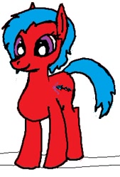 Size: 227x335 | Tagged: safe, artist:mspaintjoe, imported from derpibooru, oc, oc only, oc:joanna, 1000 hours in ms paint, happy, ms paint, solo