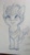 Size: 674x1200 | Tagged: safe, artist:hippykat13, artist:sabokat, imported from derpibooru, oc, oc only, oc:kitty sweet, cute little fangs, fangs, monochrome, short hair, sketch, solo, traditional art