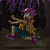 Size: 1200x1200 | Tagged: safe, artist:glancojusticar, imported from derpibooru, scootaloo, human, sleepless in ponyville, clothes, female, forest, humanized, open mouth, pants, running, scene interpretation, shoes, sneakers, solo, tongue out, winged humanization, wings