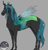 Size: 1024x1070 | Tagged: dead source, safe, artist:poncho261, imported from derpibooru, queen chrysalis, changeling, changeling queen, horse, female, hoers, realistic, solo, species swap, watermark