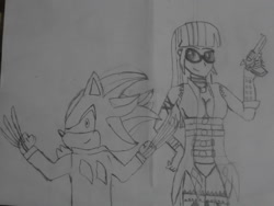 Size: 1024x768 | Tagged: safe, artist:brandonale, imported from derpibooru, sci-twi, twilight sparkle, equestria girls, batman, clothes, cosplay, costume, crossover, dc comics, harley quinn, injustice gods among us, marvel, marvel comics, shadow the hedgehog, sonic the hedgehog (series), traditional art, wolverine, x-men