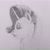 Size: 2231x2231 | Tagged: safe, artist:mackeroth, imported from derpibooru, rarity, pony, bust, female, grayscale, monochrome, pencil drawing, portrait, profile, solo, traditional art