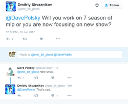 Size: 616x503 | Tagged: safe, imported from derpibooru, season 7, dave polsky, meta, text, twitter