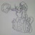 Size: 1836x1836 | Tagged: safe, artist:fis, imported from derpibooru, oc, oc only, pony, armor, gun, matchlock, monochrome, royal guard, solo, traditional art, weapon