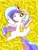 Size: 960x1280 | Tagged: safe, artist:phoenixperegrine, imported from derpibooru, princess celestia, pony, banana, bananalestia, belly button, female, food, jewelry, looking at you, regalia, smiling, solo