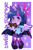 Size: 400x600 | Tagged: safe, artist:starbearstudio, imported from derpibooru, twilight sparkle, alicorn, anthro, blushing, book, chibi, clothes, cute, equestria girls outfit, female, leg warmers, pleated skirt, shoes, skirt, solo, spread wings, twiabetes, twilight sparkle (alicorn)