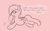 Size: 800x500 | Tagged: safe, artist:glimglam, imported from derpibooru, oc, oc only, oc:midnight cradle, bat pony, pony, lying down, monochrome, on side, pregnant, raised eyebrow, side, simple background, solo, text, thought bubble