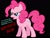 Size: 1024x768 | Tagged: safe, imported from derpibooru, pinkie pie, pony, angry, angry pie, black background, dialogue, female, meme, open mouth, rage, simple background, solo, spongebob squarepants, vulgar