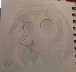 Size: 1280x1214 | Tagged: safe, artist:seabridge drive, imported from derpibooru, oc, oc only, oc:protostar, pony, looking at you, solo, traditional art