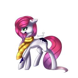 Size: 1600x1600 | Tagged: safe, artist:likelike1, imported from derpibooru, oc, oc only, earth pony, pony, clothes, female, mare, scarf, simple background, solo, transparent background