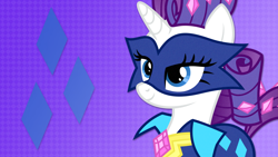 Size: 2560x1440 | Tagged: safe, artist:the-talkie-toaster, imported from derpibooru, radiance, rarity, pony, unicorn, power ponies (episode), clothes, costume, cutie mark, female, mare, power ponies, solo, vector, wallpaper