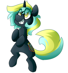 Size: 1280x1377 | Tagged: safe, artist:nekosnicker, imported from derpibooru, oc, oc only, oc:electro current, pony, unicorn, cute, digital multimeter, simple background, solo, transparent background