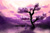 Size: 2000x1300 | Tagged: safe, artist:xbi, imported from derpibooru, twilight sparkle, pony, female, scenery, scenery porn, solo, style emulation, tree, twilight (astronomy)
