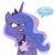Size: 1000x1000 | Tagged: safe, imported from derpibooru, princess luna, pony, boku no pico, ew gay, female, reaction, simple background, solo, transparent background, white background