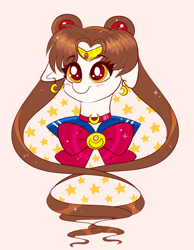 Size: 932x1200 | Tagged: safe, artist:confetticakez, imported from derpibooru, oc, oc only, pony, bust, magical girl, portrait, solo