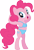 Size: 2413x3592 | Tagged: safe, artist:porygon2z, imported from derpibooru, pinkie pie, pony, bikini, bipedal, clothes, female, high res, simple background, smiling, solo, swimsuit, transparent background, vector