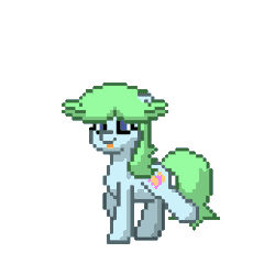 Size: 500x500 | Tagged: safe, artist:akakun, imported from derpibooru, oc, oc only, oc:smiley beam, pony, pony town, animated, female, gif, simple background, solo, tongue out, transparent background, walk cycle, walking