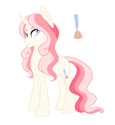 Size: 1786x1945 | Tagged: safe, artist:kittii-kat, imported from derpibooru, oc, oc only, oc:serene swan, pony, unicorn, cutie mark, female, magical lesbian spawn, mare, offspring, parent:fluttershy, parent:rarity, parents:flarity, simple background, solo, white background