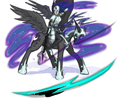 Size: 1128x978 | Tagged: safe, artist:testostepone, imported from derpibooru, nightmare moon, human, colored, humanized, magic