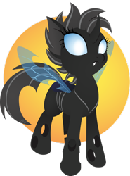 Size: 800x1083 | Tagged: safe, artist:gracewolf, imported from derpibooru, oc, oc only, oc:crucible, changeling, changeling oc, female, mare, solo