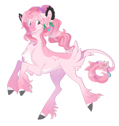 Size: 1024x1086 | Tagged: safe, artist:rannarbananar, deleted from derpibooru, imported from derpibooru, oc, oc only, oc:celia, original species, flower, solo