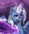 Size: 827x965 | Tagged: safe, artist:not-ordinary-pony, imported from derpibooru, trixie, alicorn, pony, alicornified, begging, curved horn, dialogue, female, heart, levitation, looking at you, magic, open mouth, race swap, solo, spread wings, telekinesis, trixie's hat, trixiecorn