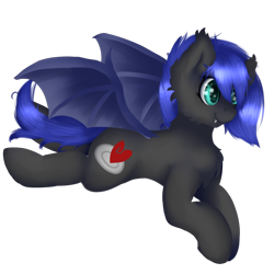 Size: 2500x2500 | Tagged: safe, artist:czywko, imported from derpibooru, oc, oc only, oc:nebula wings, bat pony, pony, female, mare, request, solo