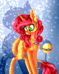 Size: 2000x2500 | Tagged: safe, artist:immagoddampony, imported from derpibooru, oc, oc only, oc:sweety, orbite, original species, derp, female, high res, mare, solo