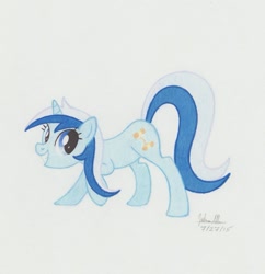 Size: 879x909 | Tagged: safe, artist:soulsliver249, imported from derpibooru, minuette, pony, unicorn, female, solo, traditional art