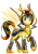 Size: 600x848 | Tagged: safe, artist:roshichen, imported from derpibooru, oc, oc only, oc:equanimous cosmos, pony, armor, artificial wings, augmented, magic, magic wings, solo, wings