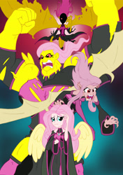 Size: 2998x4266 | Tagged: safe, artist:edcom02, artist:jmkplover, imported from derpibooru, fluttershy, bat pony, demon, equestria girls, absurd resolution, badass, clothes, costume, crossover, flutterbadass, flutterbat, flutterhulk, human coloration, race swap, superhero, the incredible hulk, x-men