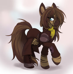 Size: 1127x1143 | Tagged: safe, artist:cassiusdrawsthings, deleted from derpibooru, imported from derpibooru, oc, oc only, oc:dusk, bullet, clothes, explicit source, eyelashes, solo