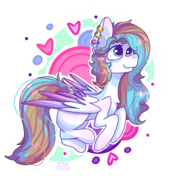 Size: 1000x1000 | Tagged: safe, artist:mentalphase, imported from derpibooru, oc, oc only, oc:azure, pegasus, pony, ear piercing, earring, female, jewelry, mare, piercing, solo