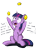 Size: 780x1080 | Tagged: safe, artist:tehflah, imported from derpibooru, twilight sparkle, alicorn, pony, context is for the weak, dialogue, female, food, juggling, lemon, looking up, offscreen character, open mouth, simple background, sitting, solo, transparent background, twilight sparkle (alicorn)