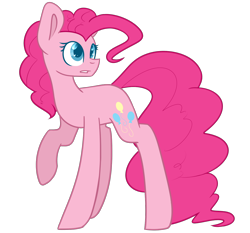 Size: 1544x1440 | Tagged: safe, artist:despotshy, imported from derpibooru, pinkie pie, pony, female, raised hoof, simple background, solo, transparent background