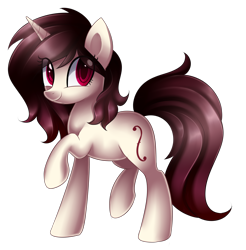 Size: 2772x2822 | Tagged: safe, artist:scarlet-spectrum, imported from derpibooru, oc, oc only, oc:hazel, pony, unicorn, female, gift art, mare, raised hoof, simple background, smiling, solo, transparent background