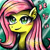 Size: 2000x2000 | Tagged: safe, artist:ambersha, imported from derpibooru, fluttershy, pony, bust, female, portrait, solo