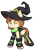 Size: 726x1004 | Tagged: safe, artist:rayhiros, imported from derpibooru, oc, oc only, oc:pumpkin spice, pony, bow, clothes, hat, simple background, solo, transparent background, witch, witch hat