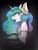 Size: 720x960 | Tagged: safe, artist:sakuwolf666, imported from derpibooru, princess celestia, pony, bust, female, open mouth, portrait, solo