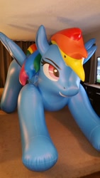 Size: 675x1200 | Tagged: safe, imported from derpibooru, rainbow dash, pony, bootleg, giant pony, hongyi, inflatable, irl, macro, photo, solo