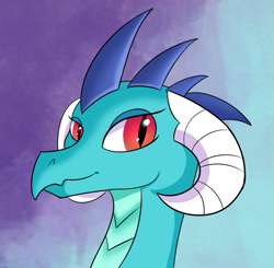 Size: 615x603 | Tagged: safe, artist:swiftsketchpone, imported from derpibooru, princess ember, dragon, bust, female, portrait, solo