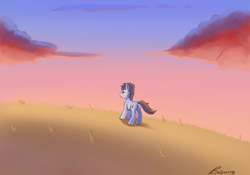 Size: 1280x896 | Tagged: safe, artist:swiftsketchpone, imported from derpibooru, oc, oc only, oc:swift sketch, earth pony, pony, male, solo, stallion, sunset