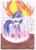 Size: 1024x1408 | Tagged: safe, artist:feathershine1, imported from derpibooru, twilight sparkle, alicorn, pony, female, fire, glowing eyes, solo, traditional art, twilight sparkle (alicorn)