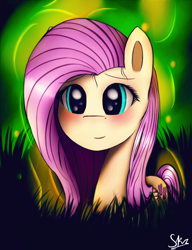 Size: 1000x1300 | Tagged: safe, artist:skyorz1337, imported from derpibooru, fluttershy, pegasus, pony, female, mare, solo