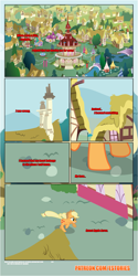 Size: 1919x3845 | Tagged: safe, artist:estories, imported from derpibooru, applejack, pony, comic:a(pple)ffection, comic, female, ponyville, running, solo