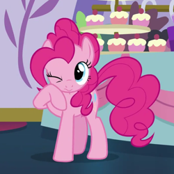 Size: 447x447 | Tagged: safe, imported from derpibooru, screencap, pinkie pie, pony, canterlot boutique, cute, diapinkes, female, mare, solo