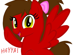 Size: 1600x1200 | Tagged: safe, artist:toyminator900, imported from derpibooru, oc, oc only, oc:crisp, pegasus, pony, bowtie, looking at you, rule 63, simple background, solo, transparent background
