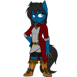 Size: 960x960 | Tagged: safe, artist:rice, imported from derpibooru, oc, oc only, oc:blue pone, anthro, earth pony, plantigrade anthro, anthro oc, solo