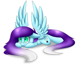 Size: 1024x862 | Tagged: safe, artist:whitehershey, imported from derpibooru, oc, oc only, pegasus, pony, female, mare, prone, simple background, solo, transparent background